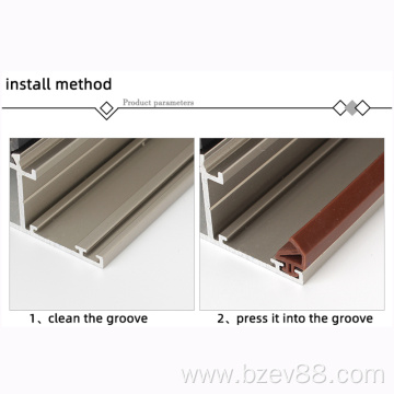 Aluminum window PVC sealing strip rubber seal sliding window seal